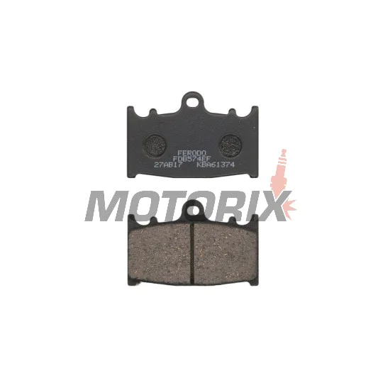 Brzdové destičky -FERODO- FDB574EF, Kawasaki GPZ/Versys/Vulcan/Zephyr/Ninja/ZXR/ZZR, Suzuki Bandit/GSR/GSX-F/GSX-R/RGV/SV/Intruder 250-2000 1990-2015