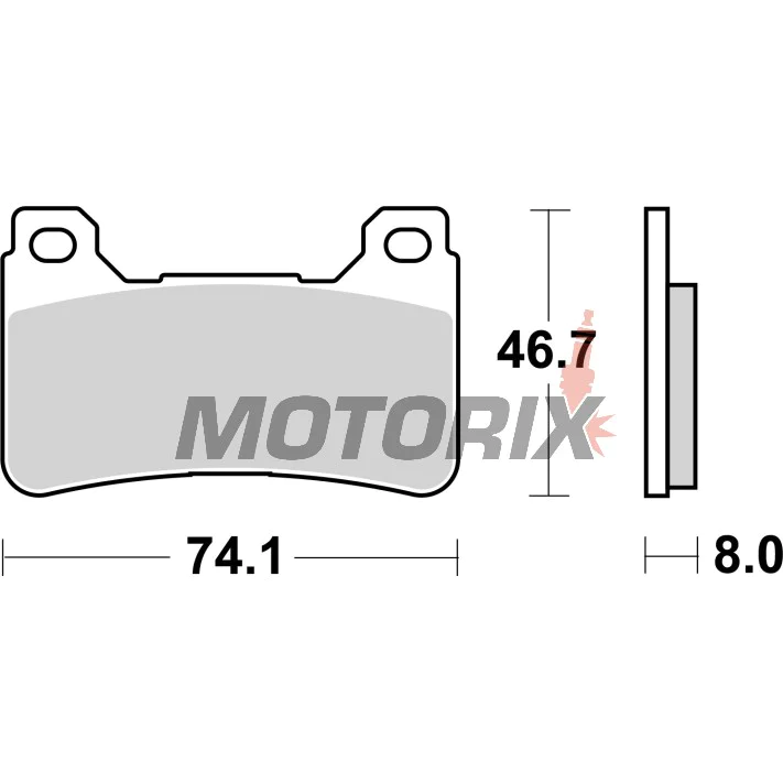 Brzdové destičky -BREMBO- 07HO50SA, Honda CBR 600-1000cc CBR/Fireblade (2004-2012)
