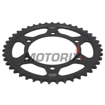 Zadní rozeta -JT- JTR1876,43ZBK, 43 zubů, černý zinek, ocelový, Suzuki GSX-R 1000 2017-2020, GSX-R 600 2011-2019, GSX-R 750 2011-2020, GSX-S 1000 2015-2018, GSX-S 750 2017-2018, Yamaha FJ-09 847 2015-2017, FZ-07 689 2015-2017, FZ-09 850 2014-2017