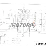 Kliková hřídel hřídel -MOTORIX- Derbi EBE, EBS, D50B0 - Derbi Senda 50cc, GPR 50cc