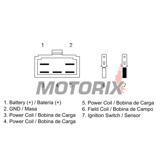 Regulátor dobíjení -DZE- regulátor dobíjení, 12V, 25A, HONDA CB 350-750 1969-1978
