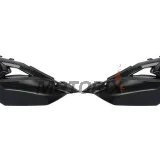 Zadní boční plasty -POLISPORT- černé, KAWASAKI KX 250/450 2019-2023