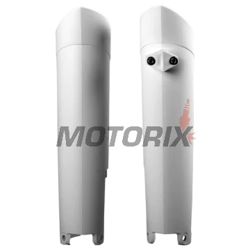 Chrániče přední vidlice -POLISPORT- bílé, GAS GAS EC; HUSQVARNA FC, FE, TC; KTM EXC, SX, SX-F, XC, XC-W, XCF-W 125-505 2006-2017