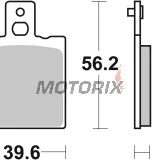 Brzdové destičky -BREMBO- 07BB01SP, Aprilia RS/Tuareg, Ducati Monster/SS, Cagiva Mito, Benelli Tornado, Gilera, KTM, Bimota 50-1100cc (1976-2013)