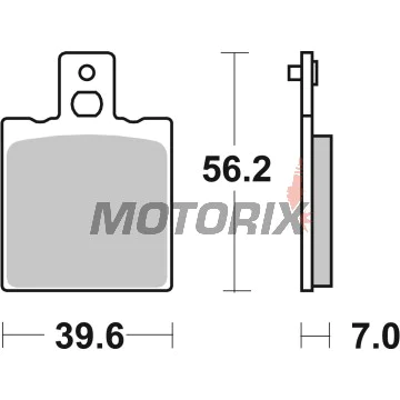Brzdové destičky -BREMBO- 07BB01SP, Aprilia RS/Tuareg, Ducati Monster/SS, Cagiva Mito, Benelli Tornado, Gilera, KTM, Bimota 50-1100cc (1976-2013)