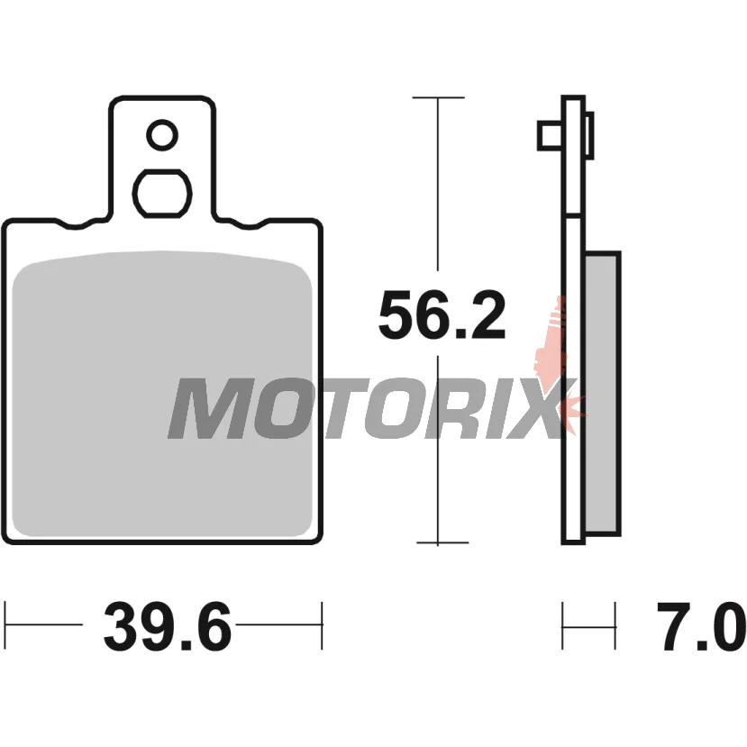 Brzdové destičky -BREMBO- 07BB01SP, Aprilia RS/Tuareg, Ducati Monster/SS, Cagiva Mito, Benelli Tornado, Gilera, KTM, Bimota 50-1100cc (1976-2013)