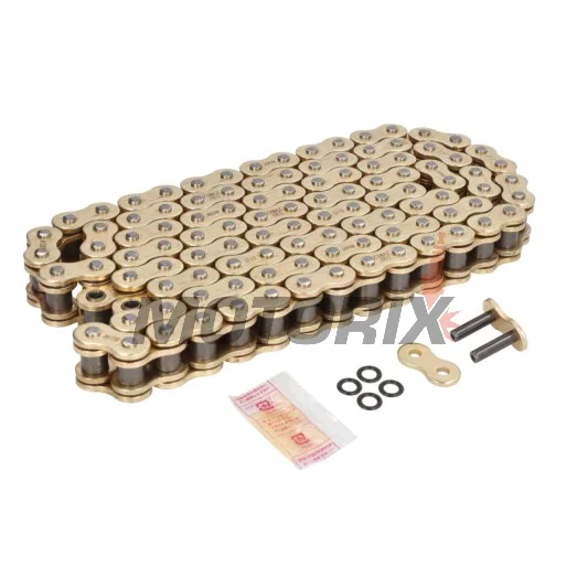 Řetěz -DID- 530ZVMX2G&G-108, velikost 530, 108 článků, dvojité zesílený, zlatá