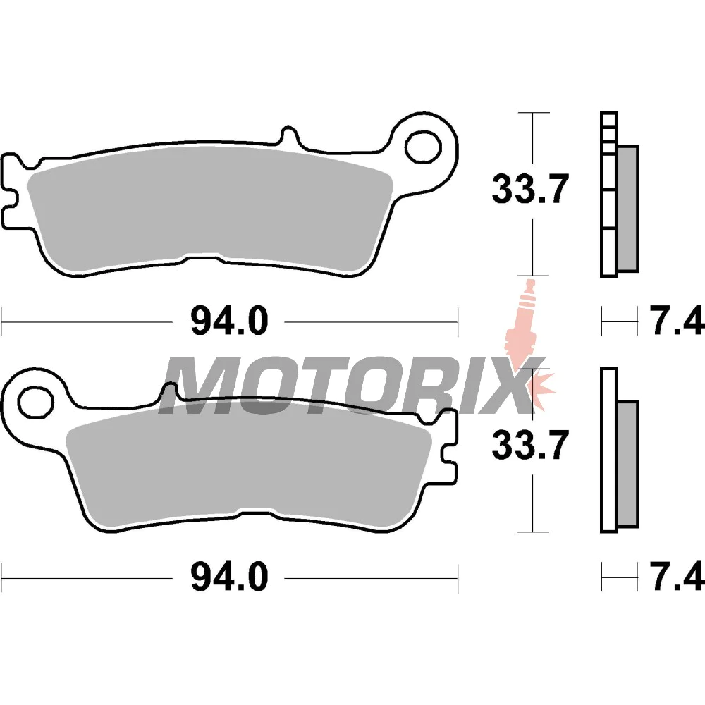 Brzdové destičky -BREMBO- 07YA55SD, Fantic XE 250F, 450F (2022-2023)
