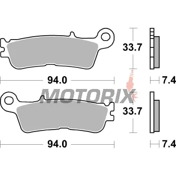 Brzdové destičky -BREMBO- 07YA55SD, Fantic XE 250F, 450F (2022-2023)