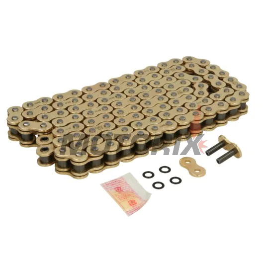 Řetěz -DID- 525ZVMX2G&G-110, velikost 525, 110 článků, dvojité zesílený, zlatá