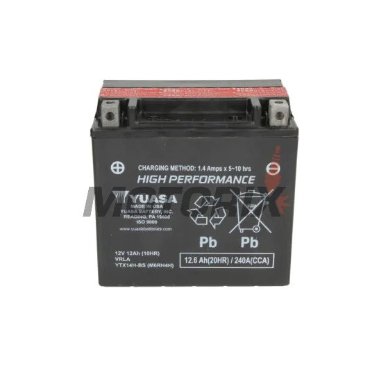 Akumulátor -YUASA- YTX14H-BS, 13Ah 12V