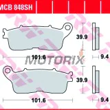 Brzdové destičky -TRW- MCB848SH, Honda VFR1200F DCT V4 (2012-2013)