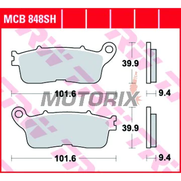 Brzdové destičky -TRW- MCB848SH, Honda VFR1200F DCT V4 (2012-2013)