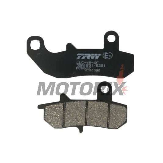 Brzdové destičky -TRW- MCB612, Suzuki DR/RGV - DR650/650R/650RS/650RSE/650RE/650SE, DR750/800 Big, RGV250 - 250-800cc, 1989-2017