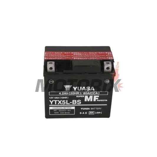 Akumulátor -YUASA- YTX5L-BS, 4Ah 12V