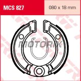 Brzdové čelisti -TRW- MCS827, 80x18mm, Honda NB50 Melody NC50 Express ND50 Melody NE50 Vision NP50 Melody Mini NX50 Caren QR50 XR50R Monkey Z/ZB50 Peugeot ST50 STL50 Suzuki DR-Z70 Yamaha TT-R50/50E