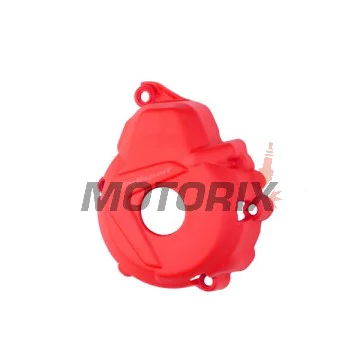 Chránič víka statoru -POLISPORT- červený, GAS GAS EC, EX, MC 250/350 2021-2024