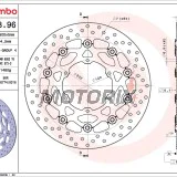Brzdový kotouč -BREMBO- 78B40896, BMW F 650-800 GS/ST/CS + G 650GS (1994-2024)