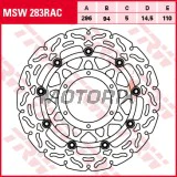 Brzdový kotouč -TRW- MSW283RAC, 296mm, Honda CB600F/600FA Hornet ABS, CBR600FA ABS (2007-2015)