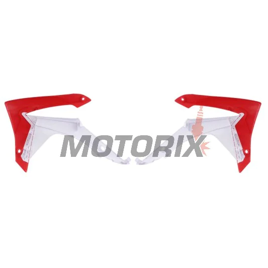 Přední boční plasty -POLISPORT- červené/bílé, HONDA CRF 250/450 2013-2017