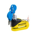 Zámek brzdového kotouče -OXFORD- Quartz XD6 6mm, žlutý/černý
