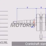 Kliková hřídel -ATHENA-, Aprilia Mojito 50 2004-2008, Scarabeo 50 2006-2014, Sportcity 50 2008-2010, SR 50 2003-2014, Derbi Atlantis 50 2002-2010, Boulevard 50 2009-2012, GP1 50 2001-2003/2005, Variant 50 2012, Gilera D.N.A 50 2000-2004