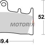 Brzdové destičky -BREMBO- 07SU19SR, Kawasaki ZX-12R Ninja 1200, ZX-9R 900 & ZX-6R 600, Suzuki GSX 1300R Hayabusa, GSF 1200 Bandit & GSX-R 1000 (1999-2007)