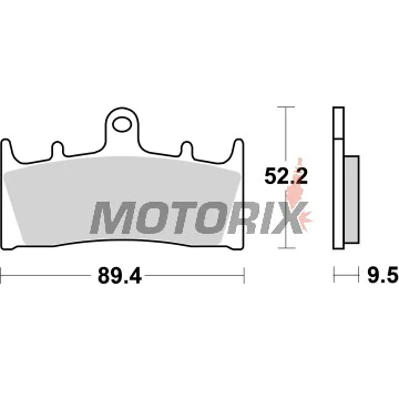 Brzdové destičky -BREMBO- 07SU19SR, Kawasaki ZX-12R Ninja 1200, ZX-9R 900 & ZX-6R 600, Suzuki GSX 1300R Hayabusa, GSF 1200 Bandit & GSX-R 1000 (1999-2007)