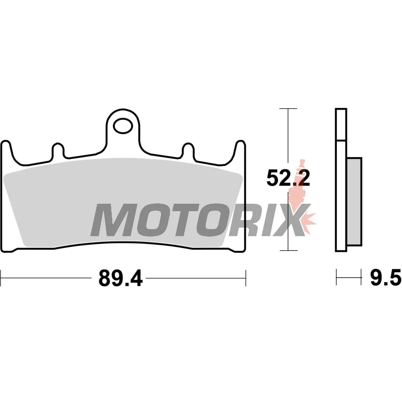 Brzdové destičky -BREMBO- 07SU19SR, Kawasaki ZX-12R Ninja 1200, ZX-9R 900 & ZX-6R 600, Suzuki GSX 1300R Hayabusa, GSF 1200 Bandit & GSX-R 1000 (1999-2007)