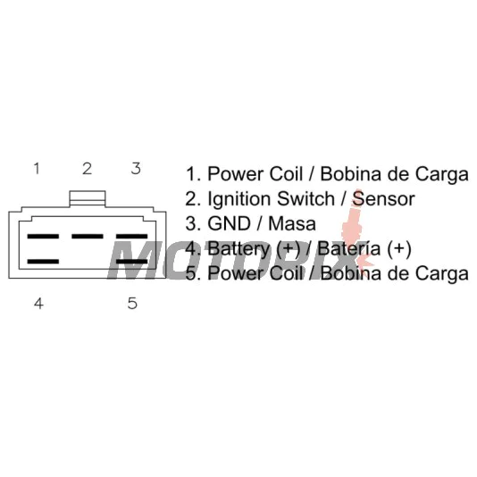Regulátor dobíjení -DZE- regulátor dobíjení, 12V, 12A, KYMCO AGILITY, LIKE, PEOPLE, SUPER 8; MALAGUTI CIAK 50-200 2005-2014