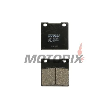 Brzdové destičky -TRW- MCB531, Kawasaki Z, ZR, ZRX, ZX, ZX-12R, ZX-7R, ZXR, ZZR 1979-2006; Suzuki GS, GSF, GSX, GSX-R, RF, RG, RGV, SV, TL, VX 1983-2011