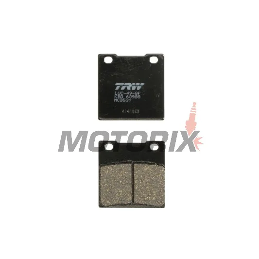Brzdové destičky -TRW- MCB531, Kawasaki Z, ZR, ZRX, ZX, ZX-12R, ZX-7R, ZXR, ZZR 1979-2006; Suzuki GS, GSF, GSX, GSX-R, RF, RG, RGV, SV, TL, VX 1983-2011
