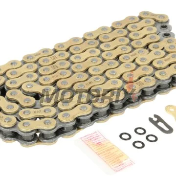 Řetěz -DID- 520VX3G&B-98FB, velikost 520, 98 článků, zesílený, zlatá/černá