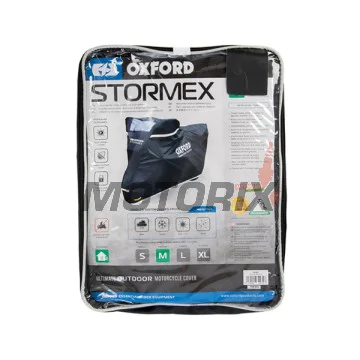 Plachta na motocykl -OXFORD- Stormex, černé, XL