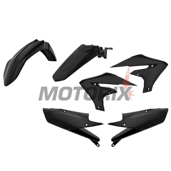 Sada plastů -POLISPORT- černé, YAMAHA YZ 250/450 2018-2021