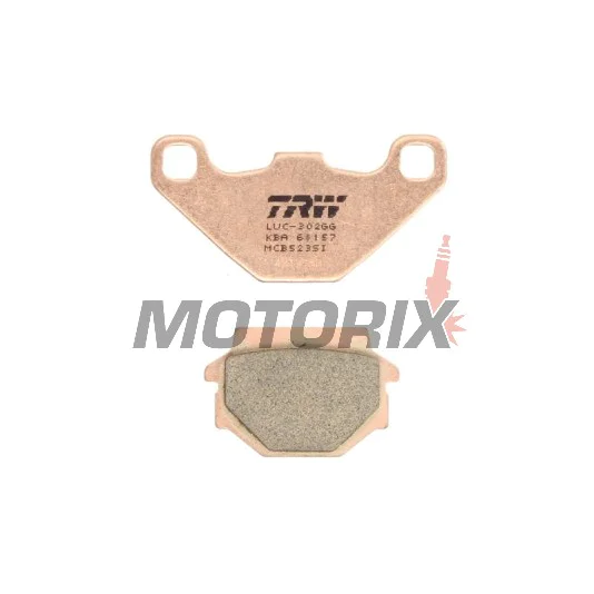 Brzdové destičky -TRW- MCB523SI, Aprilia RX 125, Tuareg 350/600, Husaberg FE600, MC350, Husqvarna TE350/510, WR240/250, CR125/250, Kawasaki GPZ305/500, KLR250/600/650, KLE250/500, KMX125/200, ZX-7R 750, KTM Duke 400, MX125/250/500/600, Suzuki GN125, TU125