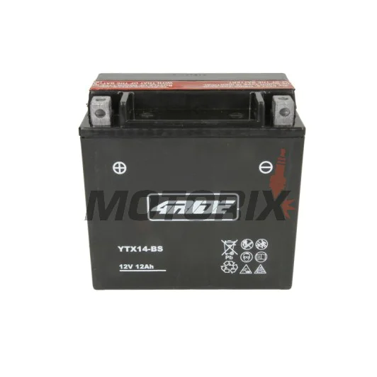 Akumulátor -4 RIDE- YTX14-BS 4RIDE, 12.6Ah 12V