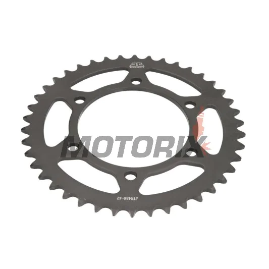 Zadní rozeta -JT- JTR486,42, 42 zubů, ocelový, Kawasaki ER 500 1997-2006, EX 250 1988-2012, EX 300 2013-2017, EX 500 2006-2009, GPX 250 1988-1996, GPZ 250 1986-1987, GPZ 500 1987-2005, KR 250 1984-1985, Ninja 250 2008-2010, 2014-2015