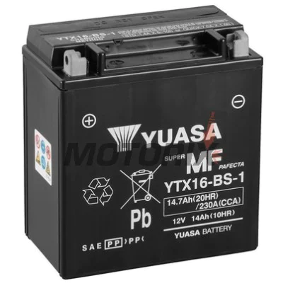 Akumulátor -YUASA- YTX16-BS-1, 15Ah 12V