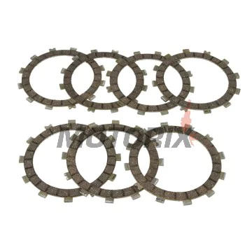 Sada spojkových lamel -TRW- MCC227-7, Cagiva Mito 125 (1990-2006), N1 Planet 125 (1997-2002), Raptor 125 (2003-2005), Roadster 125 (1995-1998), Supercity 125 (1991-1994), W8 125 (1992-1999); Husqvarna WR125 Enduro (1991-1997); Kawasaki KH400 (197