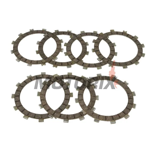 Sada spojkových lamel -TRW- MCC227-7, Cagiva Mito 125 (1990-2006), N1 Planet 125 (1997-2002), Raptor 125 (2003-2005), Roadster 125 (1995-1998), Supercity 125 (1991-1994), W8 125 (1992-1999); Husqvarna WR125 Enduro (1991-1997); Kawasaki KH400 (197