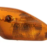 Blinkr -VICMA- přední pravý, černý (kouřový), MBK Nitro/YQ 50 F1/Naked/Assistance, Yamaha Aerox/YQ 50/100 L/R/Race/Rossi Replica 1999-2017