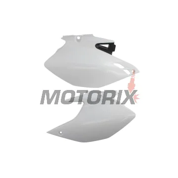 Zadní boční plasty -POLISPORT- černé/bílé, YAMAHA WR 250/450 2007-2014