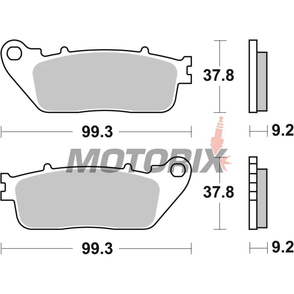 Brzdové destičky -BREMBO- 07HO13SP, Honda CB1000R Neo Sports Cafe, VFR1200F, VFR800F/X Crossrunner 2010-2022