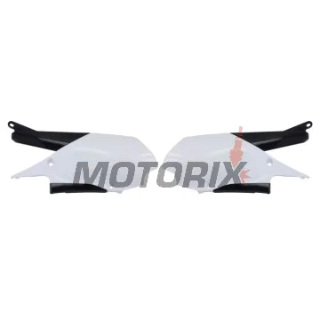 Zadní boční plasty -POLISPORT- černé/bílé, YAMAHA YZ 250/450 2018-2023