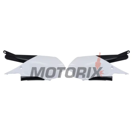 Zadní boční plasty -POLISPORT- černé/bílé, YAMAHA YZ 250/450 2018-2023