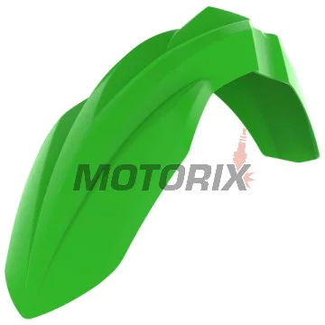 Přední Supermoto blatník -POLISPORT- zelený, KAWASAKI KX 250/450 2016-2023