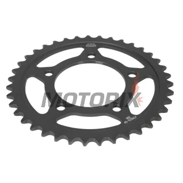 Zadní rozeta -JT- JTR823,39ZBK, 39 zubů, černý zinek, ocelový, Suzuki GS 500 1988-2010, GSF 250 1990-2000, GSX 250 1991-1993, GW 250 2012-2017, SFV 650 2009-2015, SV 650 2016-2019