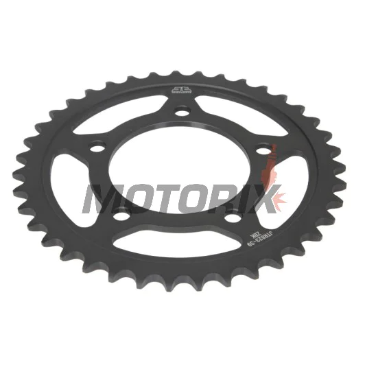 Zadní rozeta -JT- JTR823,39ZBK, 39 zubů, černý zinek, ocelový, Suzuki GS 500 1988-2010, GSF 250 1990-2000, GSX 250 1991-1993, GW 250 2012-2017, SFV 650 2009-2015, SV 650 2016-2019
