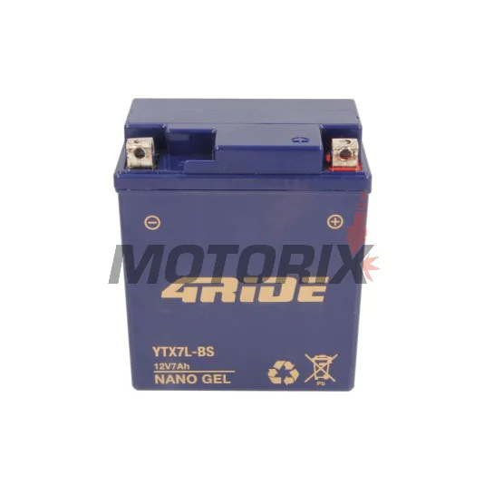 Akumulátor -4 RIDE- YTX7L-BS 4RIDE GEL, 7Ah 12V